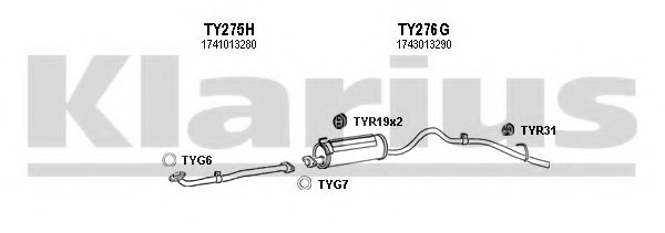 KLARIUS 900388U Exhaust System